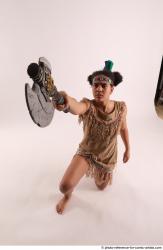 ANISE KNEELING POSE WITH AX 